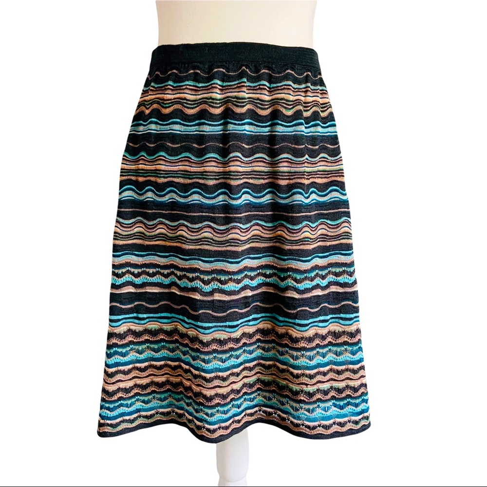 M by Missoni Crochet Knit Mini Skirt